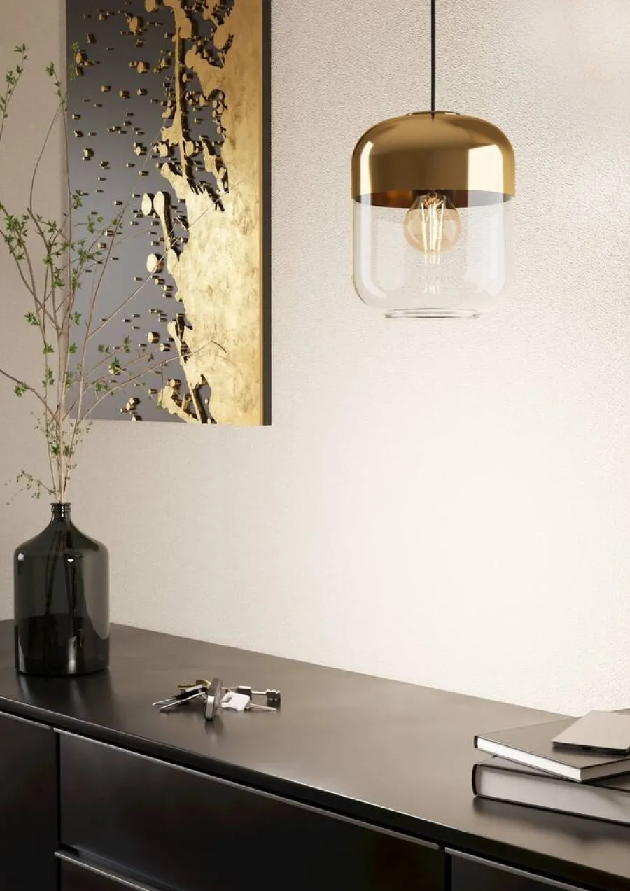 Eglo Loftlamper|Maryvilla pendel guld Ø17 cm