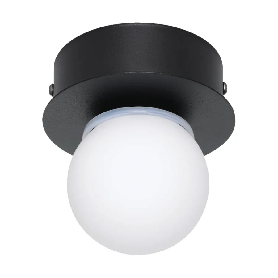 Eglo Loftlamper|Mosiano loft- og væglampe sort/hvid Ø11 cm
