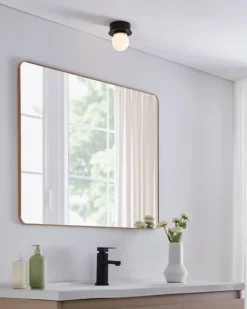 Eglo Loftlamper|Mosiano loft- og væglampe sort/hvid Ø11 cm