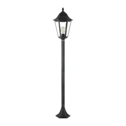 Eglo Udendørslamper|Navedo standerlampe sort/sølv 120 cm Sort og sølv
