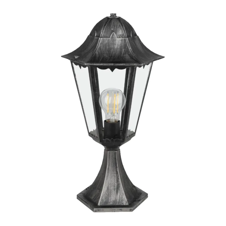 Eglo Udendørslamper|Navedo udendørslampe sort/sølv 47 cm Sort og sølv