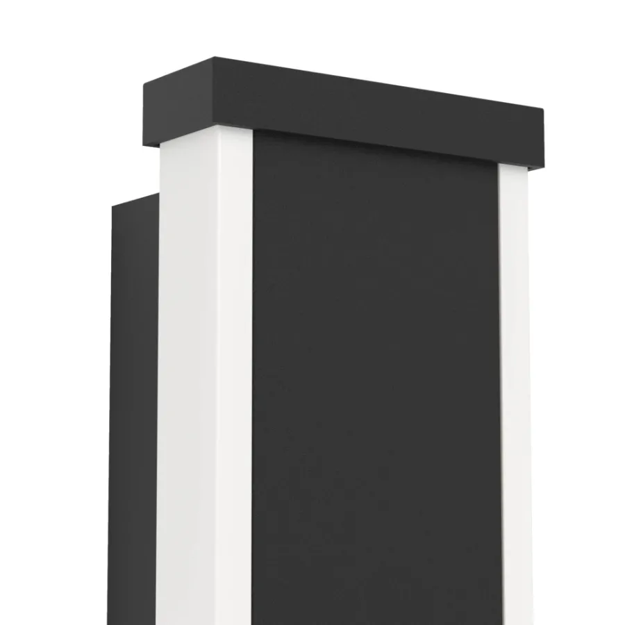 Eglo Udendørslamper|Neviano væglampe sort 58 cm Sort/hvid