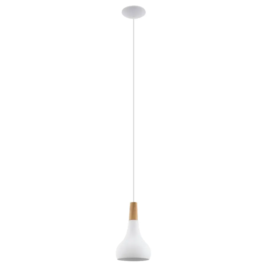 Eglo Loftlamper|Sabinar pendel Ø18 cm Hvid/brun