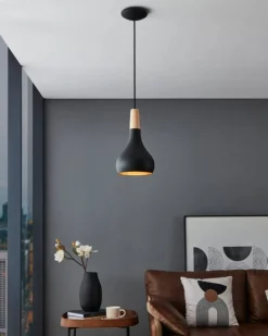 Eglo Loftlamper|Sabinar pendel Ø18 cm Sort/brun
