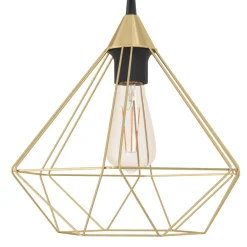 Eglo Loftlamper|Tarbes pendel børstet messingfinish Ø32,5 cm