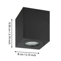 Eglo Udendørslamper|Torrecola loftlampe firkantet Sort