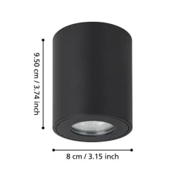 Eglo Udendørslamper|Torrecola loftlampe rund Sort