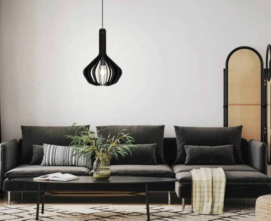 Eglo Loftlamper|Velasco pendel sort Ø38 cm