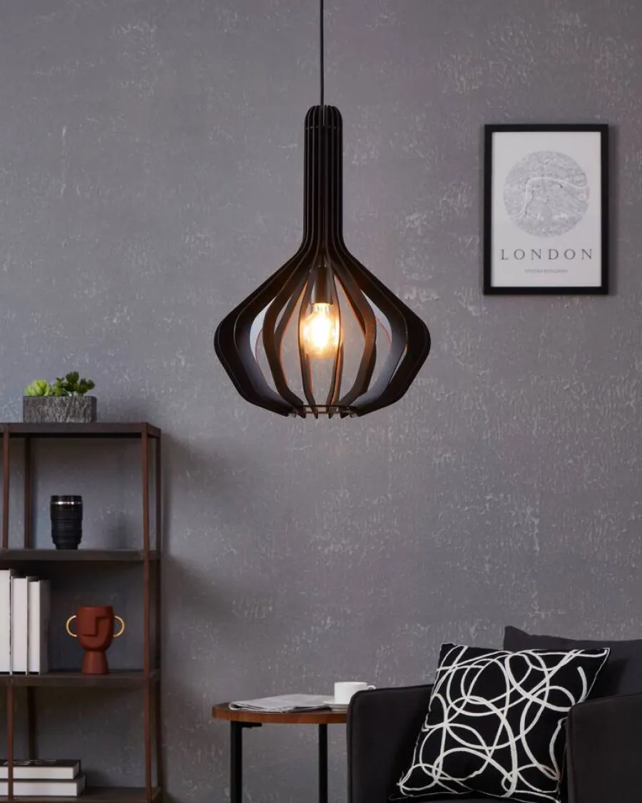 Eglo Loftlamper|Velasco pendel sort Ø38 cm