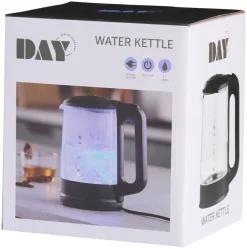 DAY Køkkenudstyr|Elkedel m/LED-lys 1,7 liter -