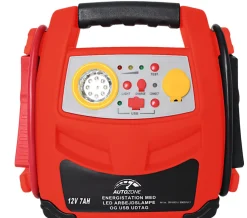 AutoZone® Biltilbehør|Energistation med kompressor 12 V/7 Ah -