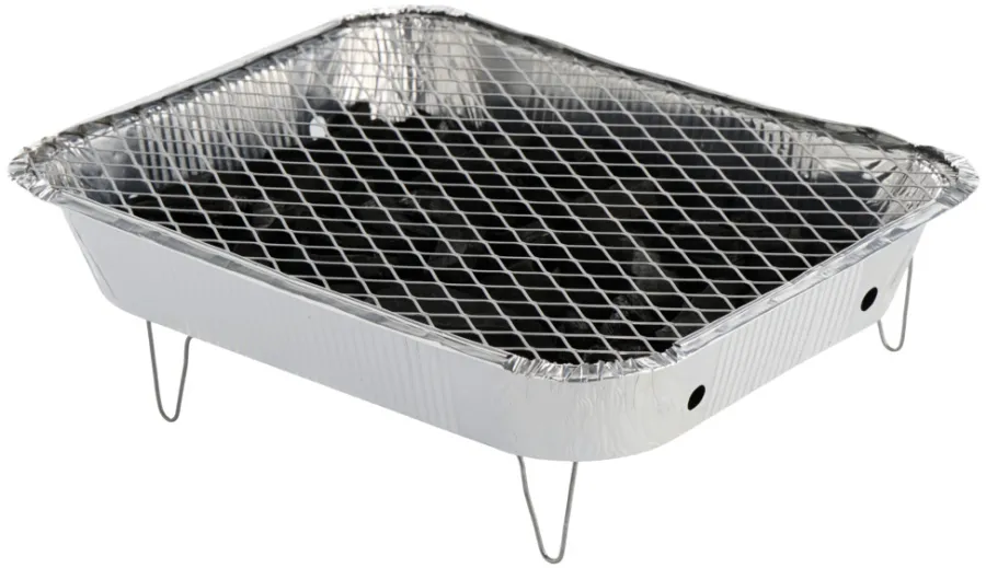 Grillexpert® Kulgrill & Briketter|Grilltilbehør|Engangsgrill 26 x 31,4 cm -
