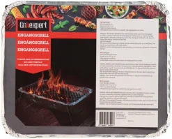 Grillexpert® Kulgrill & Briketter|Grilltilbehør|Engangsgrill 26 x 31,4 cm -