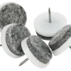 HOME it Filtpuder|Filtpuder med søm Ø24 mm grå - 24 stk.