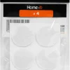 HOME it Filtpuder|Filtpuder selvklæbende Ø35 mm hvid - 4 stk.