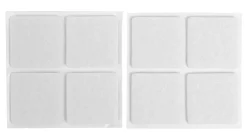 HOME it Filtpuder|Filtpuder selvklæbende 30 x 30 mm hvid - 8 stk.