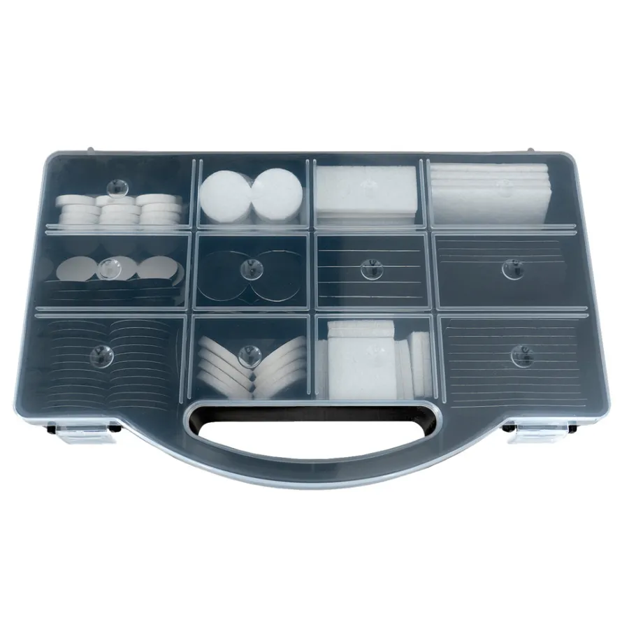Filtpuder|Filtpuder sort/hvid i boks 275 stk.