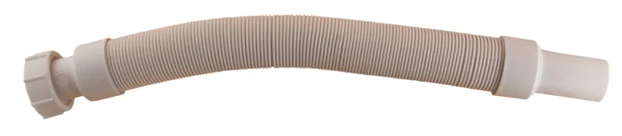 Afløbsrør|Flexslange t/afløb 1 1/4" x 32 x 1100 mm Hvid