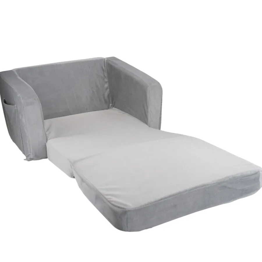 Boligindretning|Foldbar lænestol børn 54 x 41 x 37 cm Grå