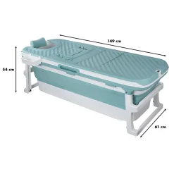 Badekar|Campingudstyr|Foldbart badekar 149 x 61 x 50 cm