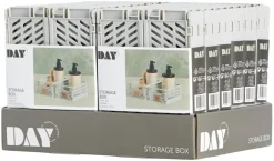 DAY Opbevaringskasser|Foldekasse 1,2 liter 2-pk. - Hvid
