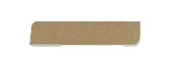 Hornbaek Lister|Forkantliste hvid 1 rund kant - 9 x 43 x 3000 mm