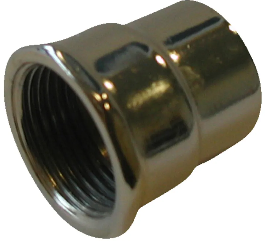 Forkromede|Formindskermuffe 3/4" indv. x 1/2" indv. krom