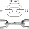 HOME it Kæder & Wirer|Galvaniseret kæde langleddet Ø5 mm x 2 meter
