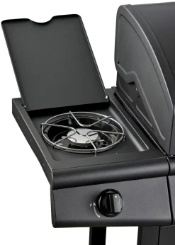 Grillexpert® Gasgrill|Gasgrill 3 brændere og sidebrænder sort -