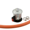 Grillexpert® Grilltilbehør|Gasregulatorsæt m/gummislange og 2 spændebånd -