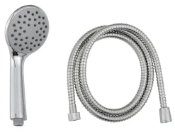 GEYSER® Brusehoveder & -Slanger|brusesæt m/håndbruser Ø100 mm Krom