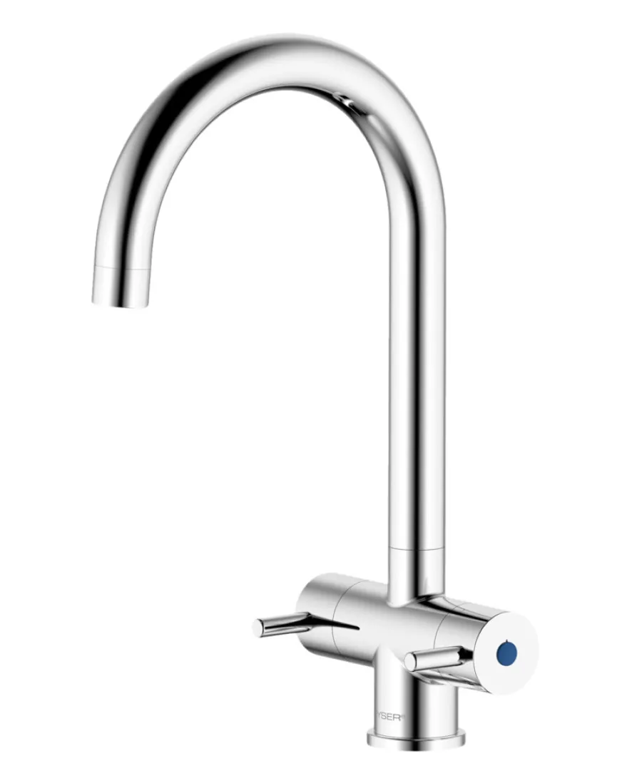 GEYSER® Køkkenarmatur|Twin køkkenarmatur krom
