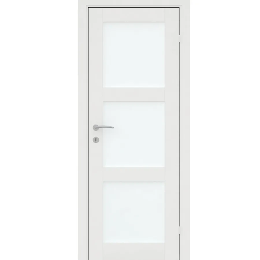 Torso Døre & Karme|Glasdør Fashion 3 hvidmalet 82,5 x 204 cm