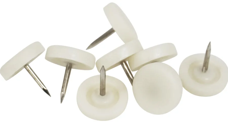 HOME it Filtpuder|Glidesøm Ø20 mm hvid plast - 24 stk.