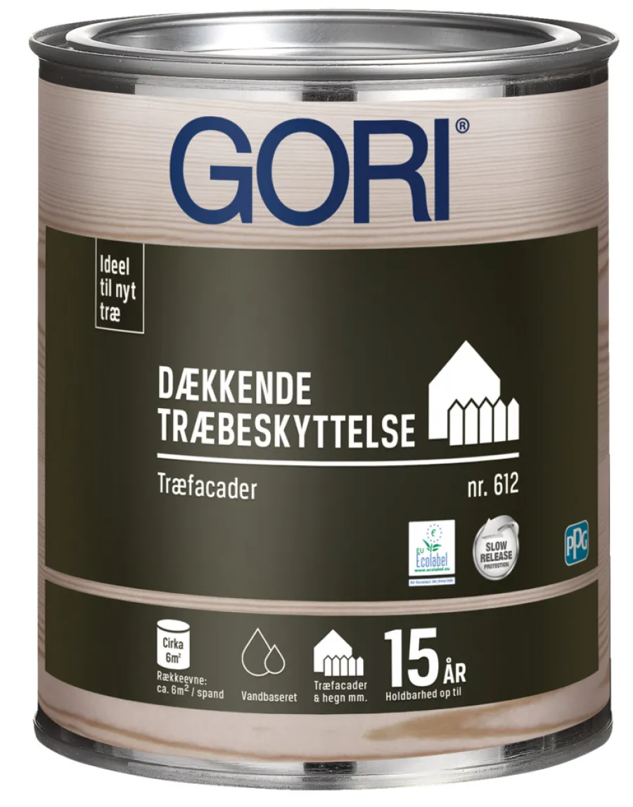 GORI Træbeskyttelse|612 dækkende træbeskyttelse 0,75 liter Kridt