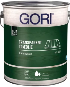 GORI Træolie|303 træolie til terrasser 5 liter Midnatsgrå
