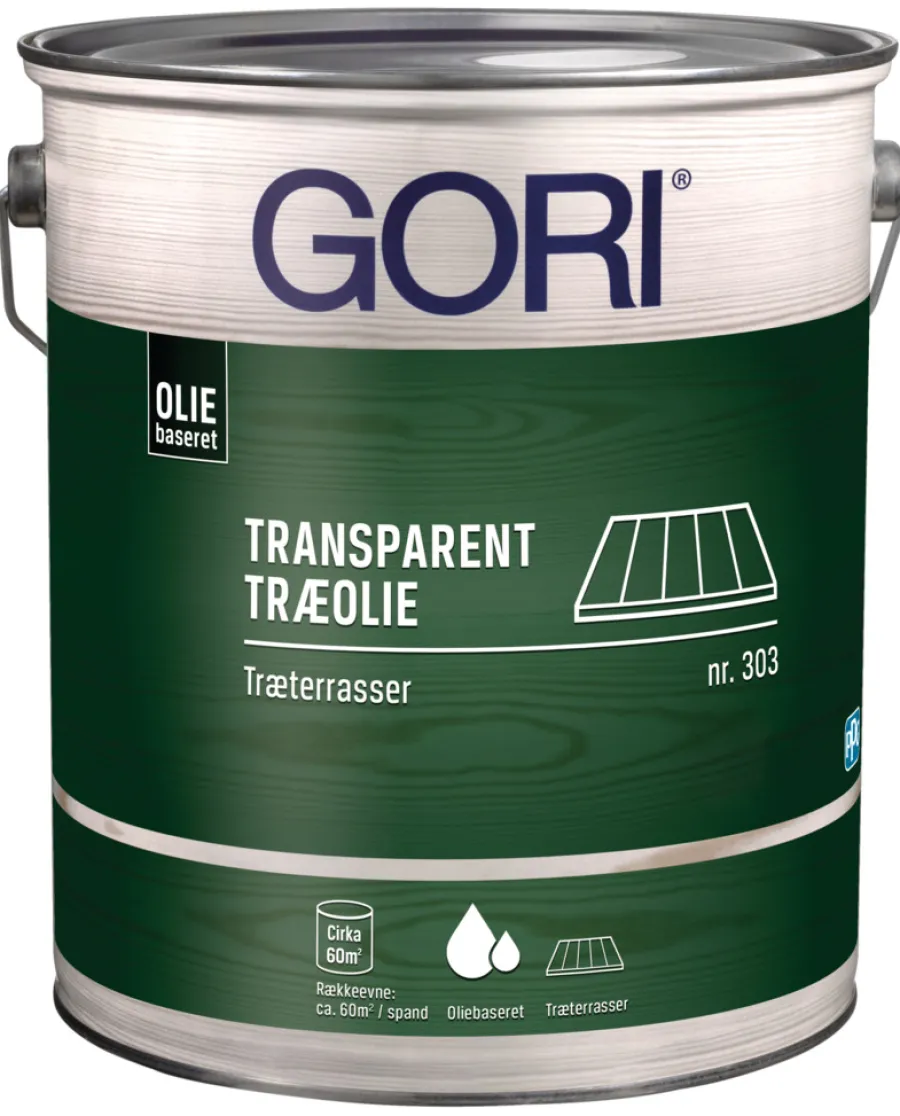 GORI Træolie|303 træolie til terrasser 5 liter Pine