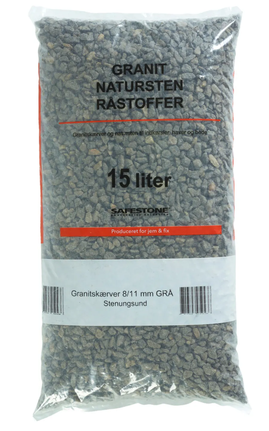 Safestone by ZURFACE Skærver & Sten|Granitskærver 8–11 mm - Safestone Grå Stenungsund