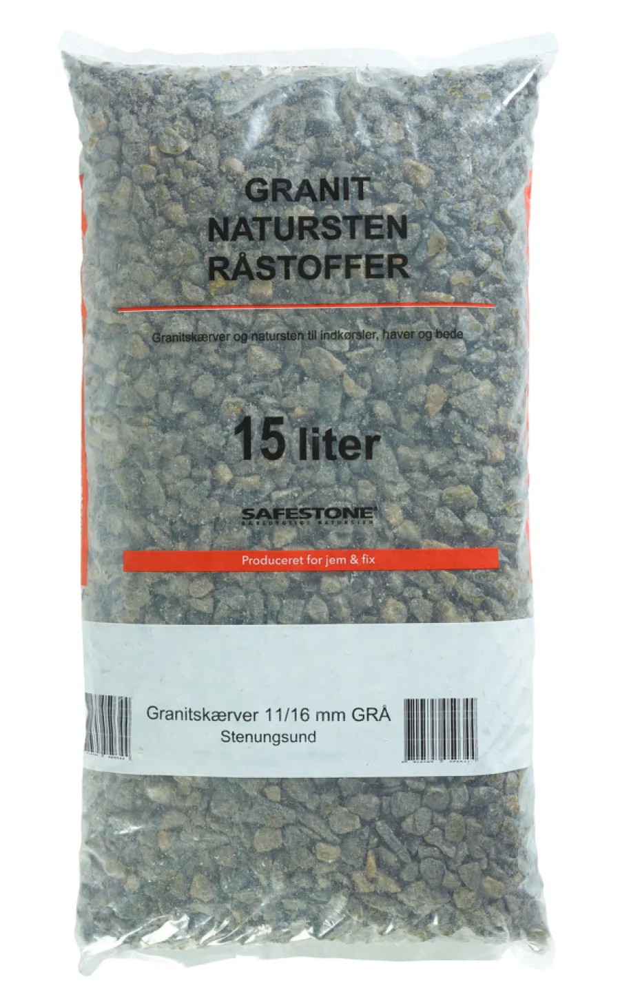 Safestone by ZURFACE Skærver & Sten|Granitskærver 11–16 mm grå Stenungsund - Safestone