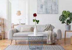 GREENIX Sæsonafslutning|Kunstige Planter|kunstig rose i cellofan Rød