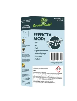 Green Swirl Rengøringsmidler|GreenSwirl afløbsrens 2 poser a 233 g