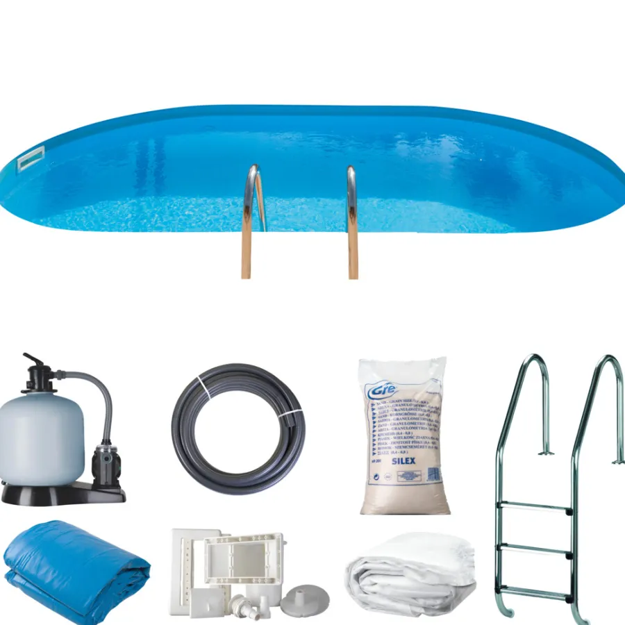 Swim & Fun Pools|Gre poolpakke inground oval 24420 liter -