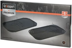 Grillexpert® Grilltilbehør|Grillplade helstøbt 49,5 x 27,3 cm -