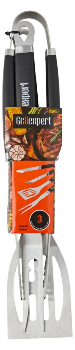 Grillexpert® Bålfad & Tilbehør|Grilltilbehør|Grillsæt med 3 dele -