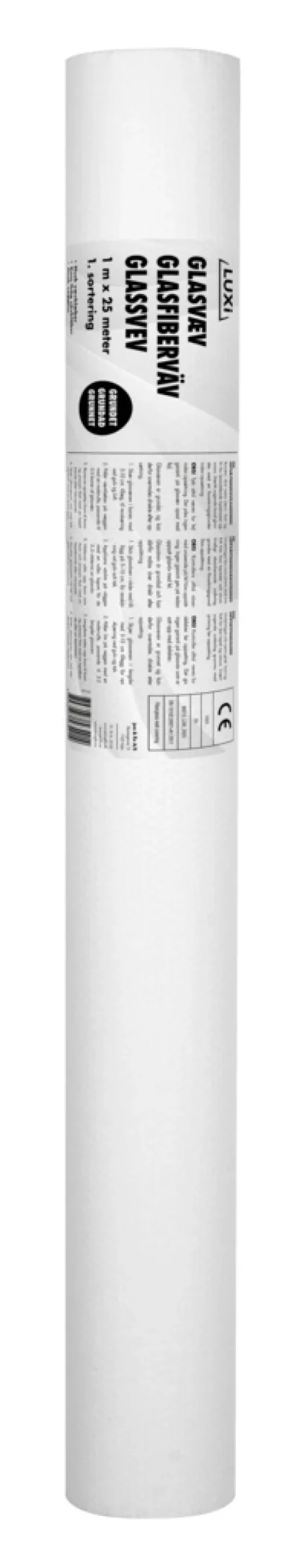 LUXI® Glasvæv & -Filt|Grundet glasvæv 25 meter -