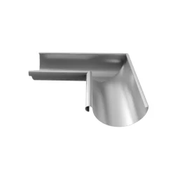 Grøvik Tagrender|hjørne indvendig 90 gr. T125 aluminium Sølv (aluminium)
