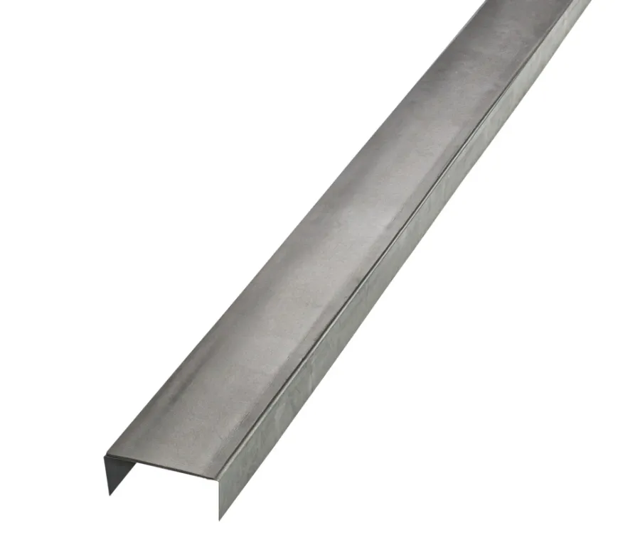 Gipsplader|Gulv- og loftskinne med foam, U-profil 95 mm