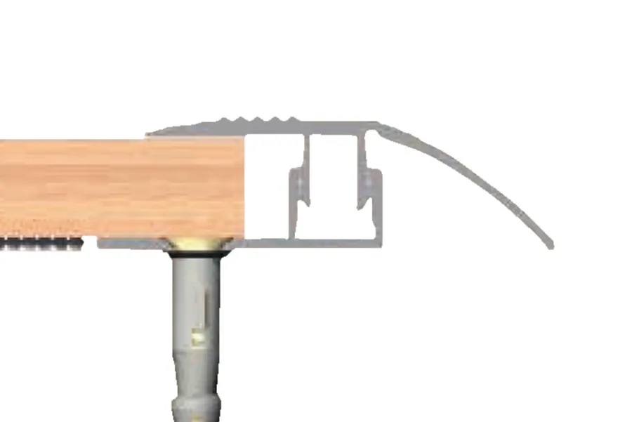 Profillister|Gulvprofil top alu folieret 2 x 40 x 1800 mm