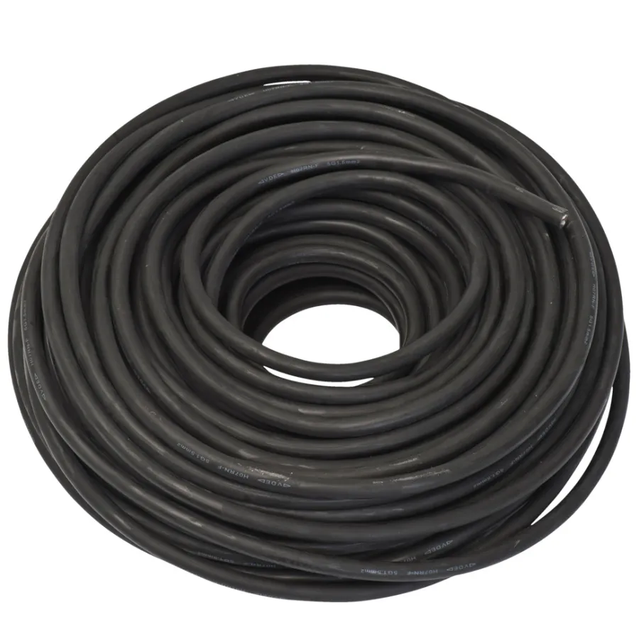 Kabler & Ledninger|Gummikabel 3 x 1,5 mm² 50 meter