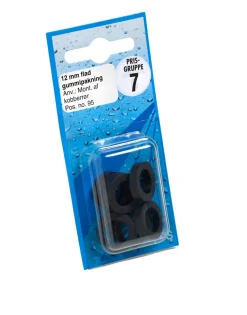 Vvs-Artikler|Gummipakning 1/2" x 12 mm - 6 stk.